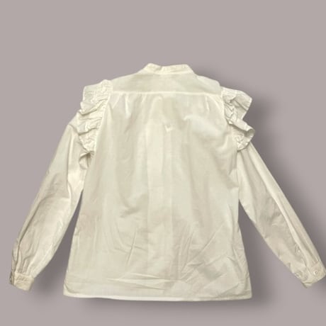 [USED] COTTON  FRILL SHIRT♡
