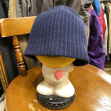 [USED] "American Apparel" NAVY ビーニー！