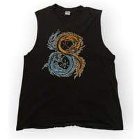 [USED]  ドラゴン☯️🐉プリント Tee  CUTOFF