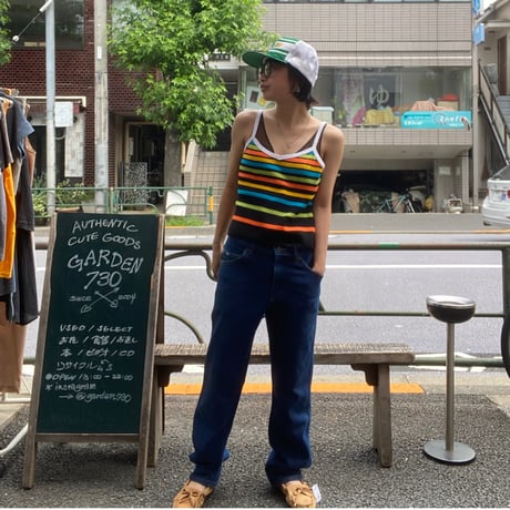 [USED]colorful ボーダーキャミ