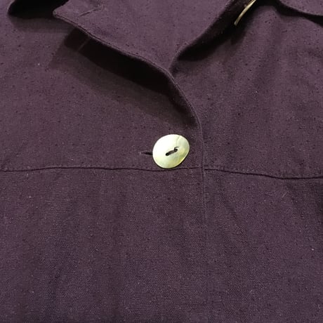 [USED]やわらか〜 purple SILK シャツ