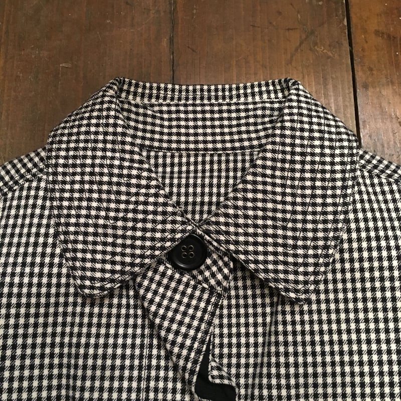 新品 タグ付き KENZO MACKINTOSH COAT ギンガムチェック vintage】KENZO / single breasted gingham check tailored