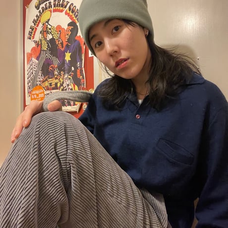 [USED] GREY 太畝コーデュロイ PANTS