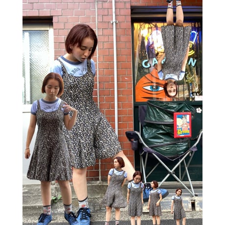 [USED]made in U.S.A.🌼 小花柄オールインワン