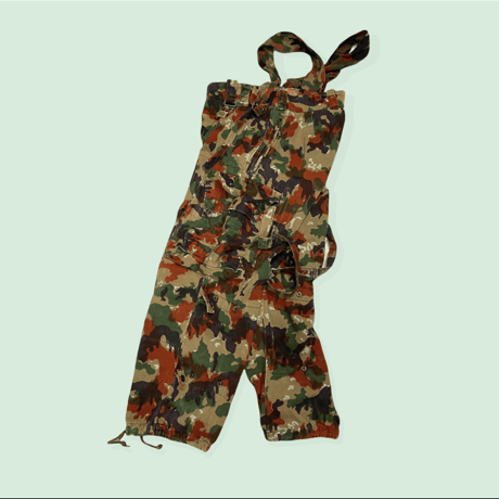 [USED] スイス軍 CAMO柄オーバーオール