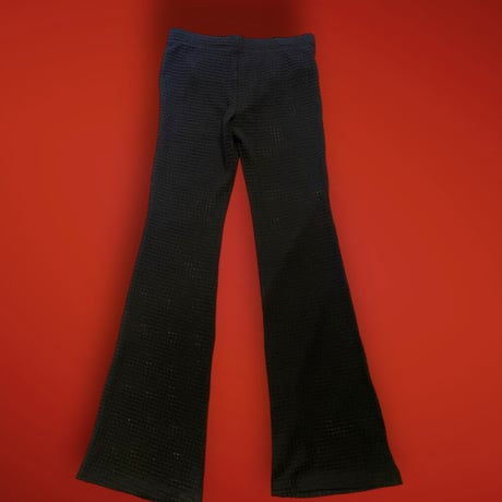 [USED] メッシュニット フレアパンツ