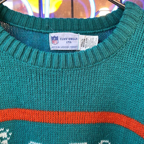 [USED] NFL ドルフィンズ ジャガードニット