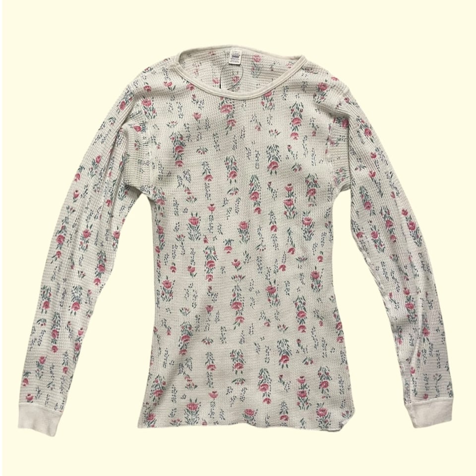 バラ色の暮し 花柄ジャケット M　新品未使用♡ USED] 花柄サーマル🌷 | garden730