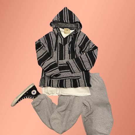 [USED] MEXICAN PARKA  BLK/WHT (Msize)
