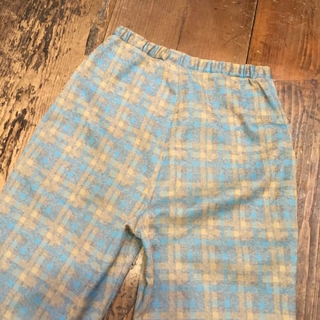 [USED] チェック柄 POLY PANTS