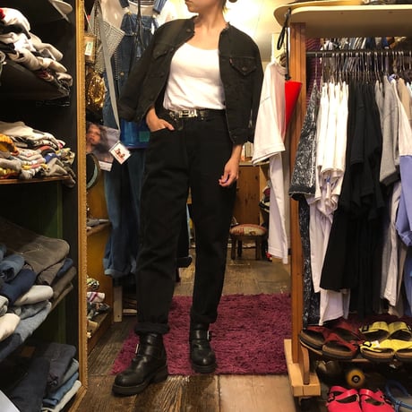 [USED]  Good Size! Levi's BLACK DENIM JKT