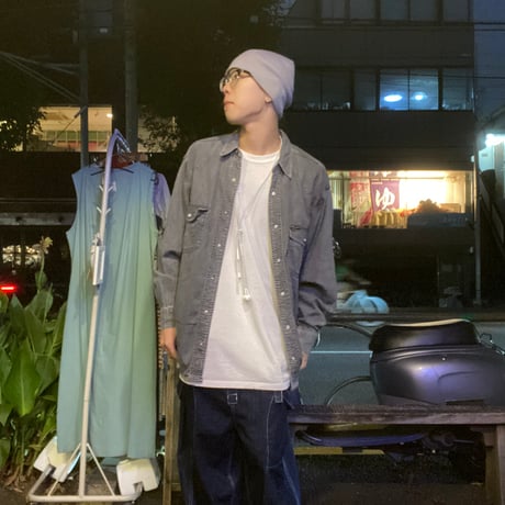 [USED］Wrangler BLACK DENIM シャツ