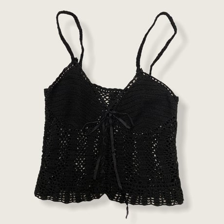 [USED] クロシェットBLACKビスチェ♡