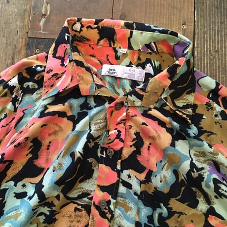 [USED] C&A 柄 レーヨンシャツ