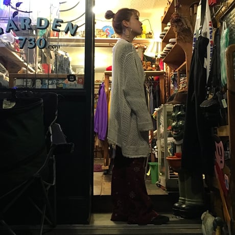 [USED]Cotton Knit ロングカーディガン