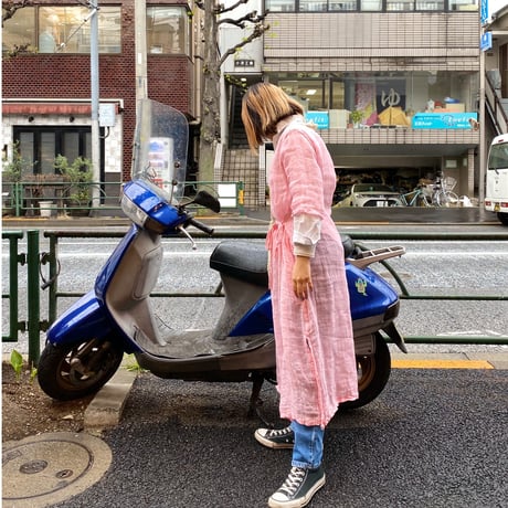 ［USED］PINK"ガーゼ"ワンピース