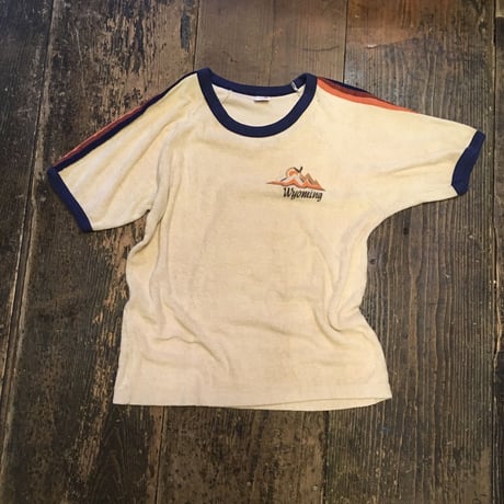 [USED] かわいい♡ パイル地 リンガー Tee