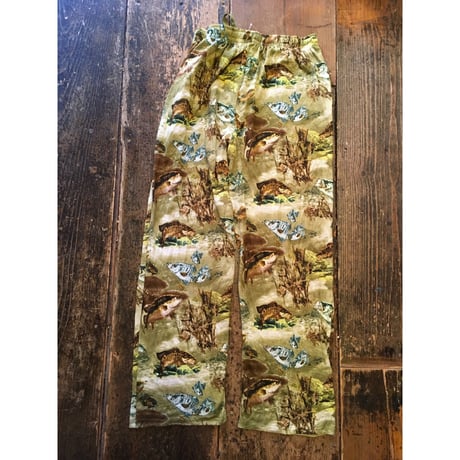 [USED] CAMO風 魚柄 パジャマパンツ
