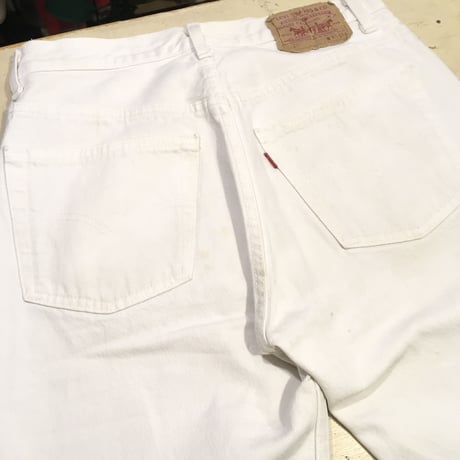[USED] Levis 501 WHITE フサフサ