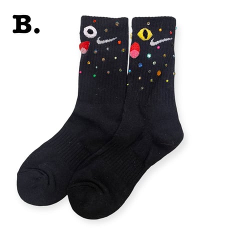 [BENICOTOY] キラキラ Bijou Socks