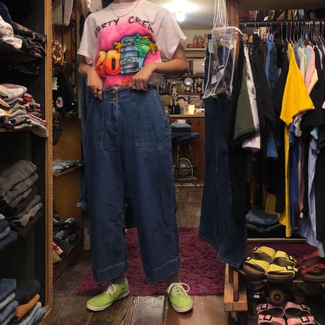 [USED] LAUREN JEANS クロップドデニムパンツ