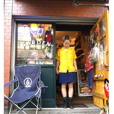 [USED] YELLOWレーヨンシャツ