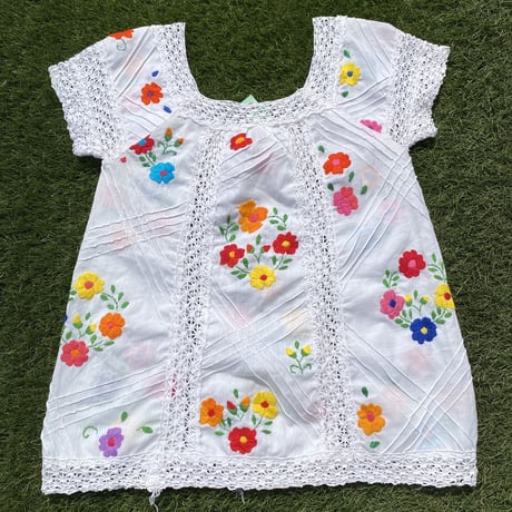 [USED] 花柄刺繍のTOPS