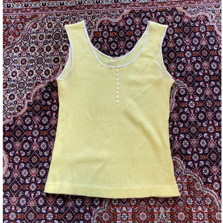 [USED] イエロー ♡ノースリーブニット