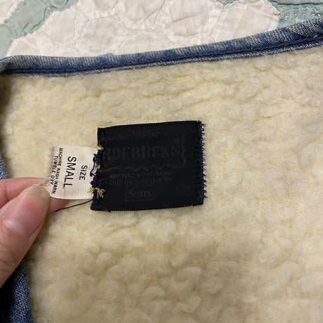 [USED] Sears "ROEBUCKS" ボアデニムVEST♡
