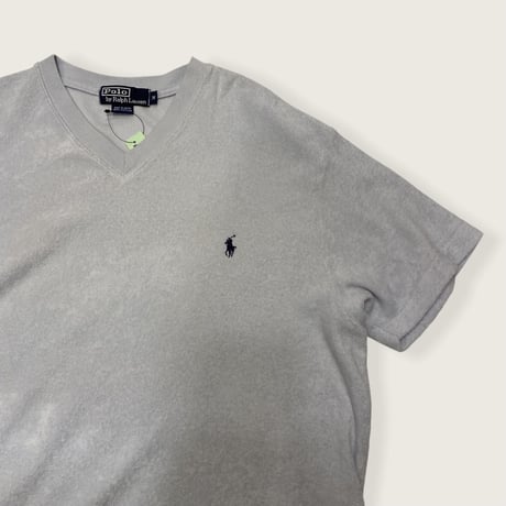 [USED] POLO パイル地VネックTOPS