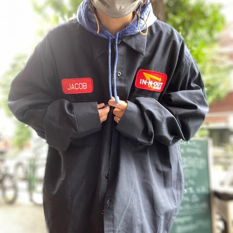 [USED] IN-N-OUT🍔L/S WORK SHIRTS