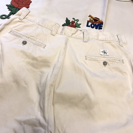 [USED] Calvin klein 2タックチノ
