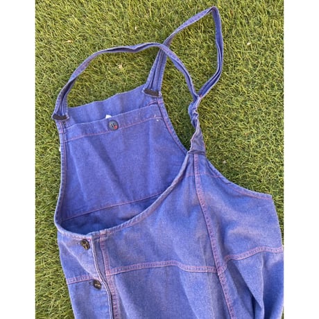 [USED] vintage BLUE COTTON  オーバーオール
