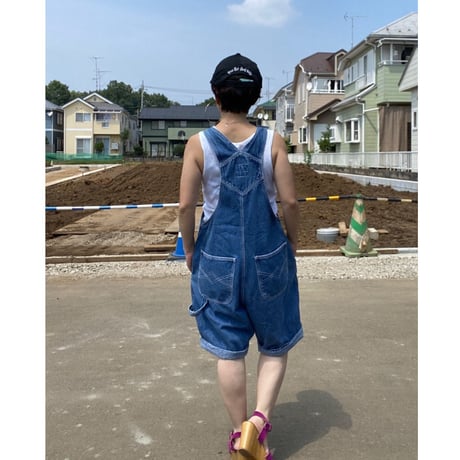 [USED]  DENIM SHORT オーバーオール