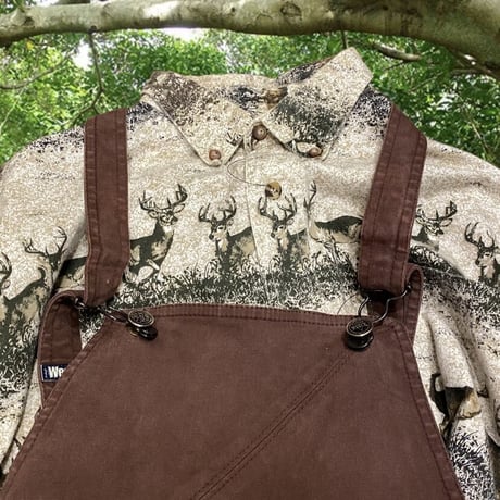 [USED] シカ柄🦌 B.D.シャツ