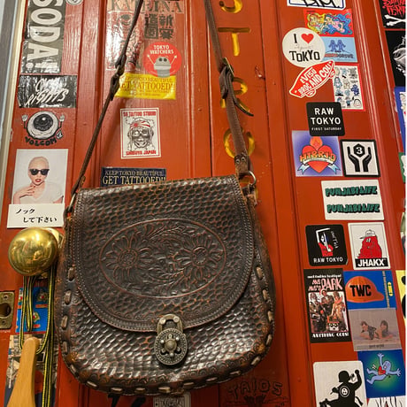 [USED] ヒマワリ🌻ショルダーLEATHER BAG