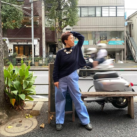[USED] NAVY ショート丈 Sweat