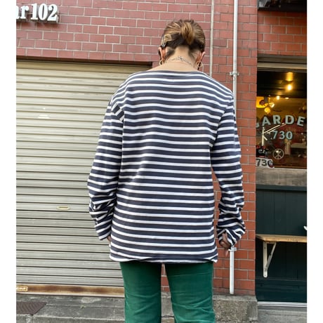 [USED]SPRUCE 復刻 ボートネックボーダーロンTee