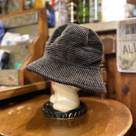 [USED]  "DARK GREY" CORDUROY HAT！