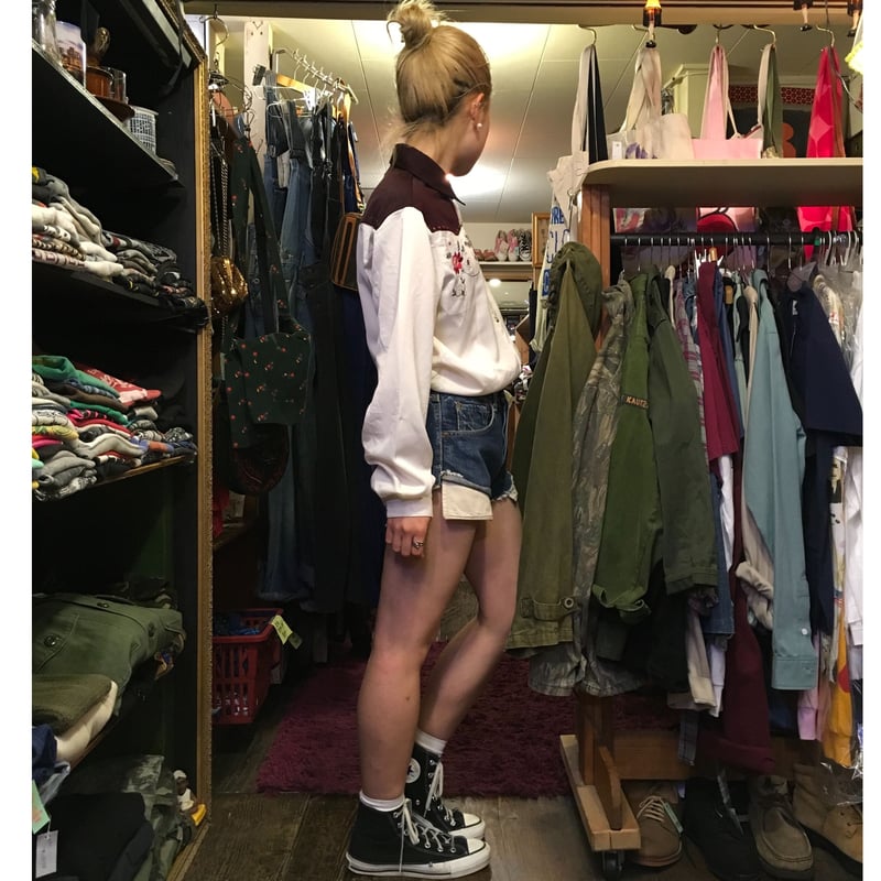 Workshop チェック柄 花刺繍ウエスタンシャツ スタッズ 茶/VW609 Workshop チェック柄 花刺繍ウエスタンシャツ スタッズ 茶/VW609