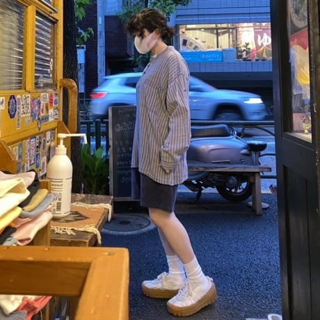 [USED] GRAMiCCi♡COTTON  SHORTS "NAVY"