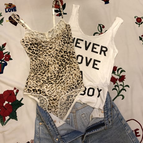[USED] レオパード lingerie BODY SUIT