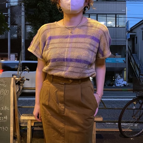 [USED] S/S かぎ編み サマーニット