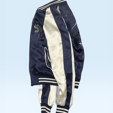 [USED] スカジャン ネイビー💙