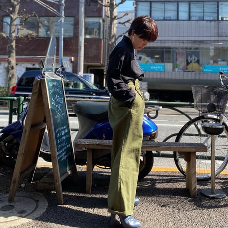 [USED] vintage フロントホック ブラウス
