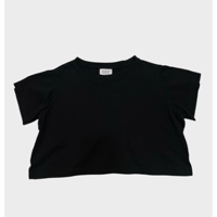 [USED] "ZZZ" / クロップド BLACK Tee
