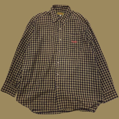 [USED] chocolate skateboard  COTTON チェックシャツ MADE IN U.S.A.