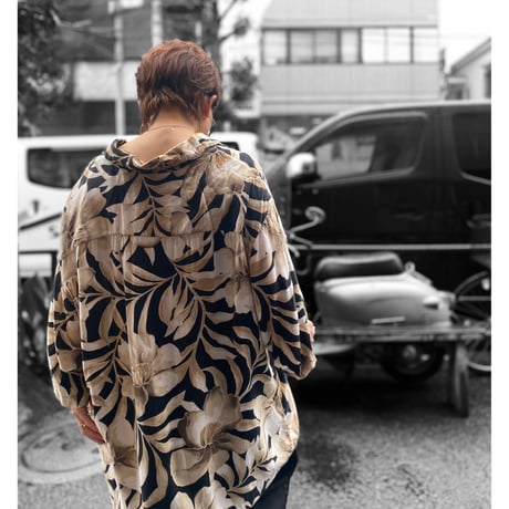 [USED] 渋い🖤BLACKレーヨンシャツ
