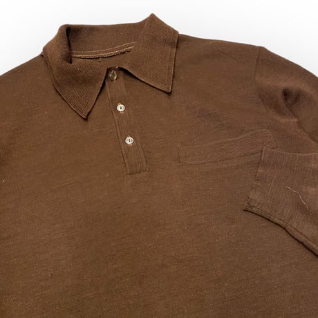 [USED] BROWNカラーのニットポロ