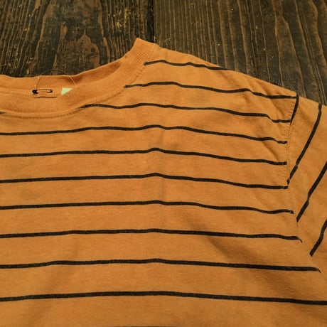 [USED] オレンジボーダーBIG TEE